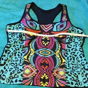 Two piece tankini swimsuit, NWOT, size XL